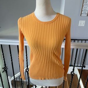 Theory Ribbed Long Sleeve Sweater Medium